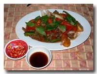 鹿肉の中華炒め
