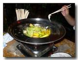 花鍋煮込み中