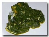 パラクパニール　ほうれん草とチーズのカレー　アップ