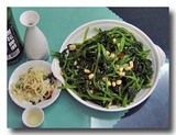 川椒菠菜　四川風菠薐草のピリ辛炒め