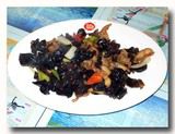 山黒肉炒木耳　キクラゲと豚肉の炒め物