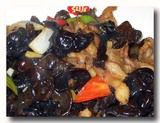 山黒肉炒木耳　キクラゲと豚肉の炒め物
