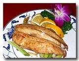 香煎烏魚鰾　ボラの白子焼き　一皿