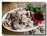 蒜泥白肉　ゆで豚バラ肉の大蒜ソース