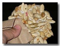 カボチャの種の甘いせんべい