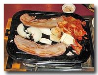 サムギョプサル 豚の三枚肉の焼き肉