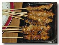 サテ・アヤム・クリッ 鶏皮の串焼き