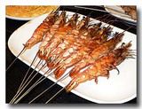 蝦の串焼き